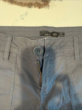 Prana Blue Gray Casual Zip-Front Pants